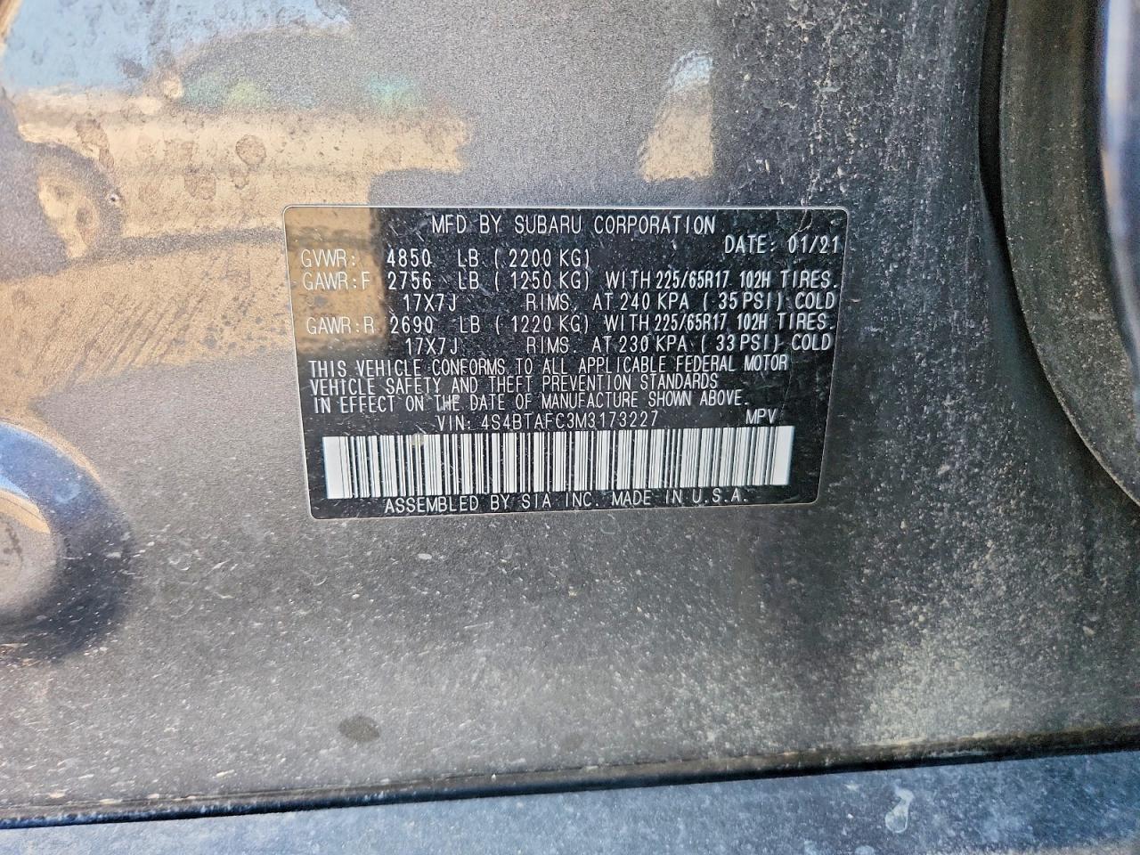 2021 Subaru Outback Premium