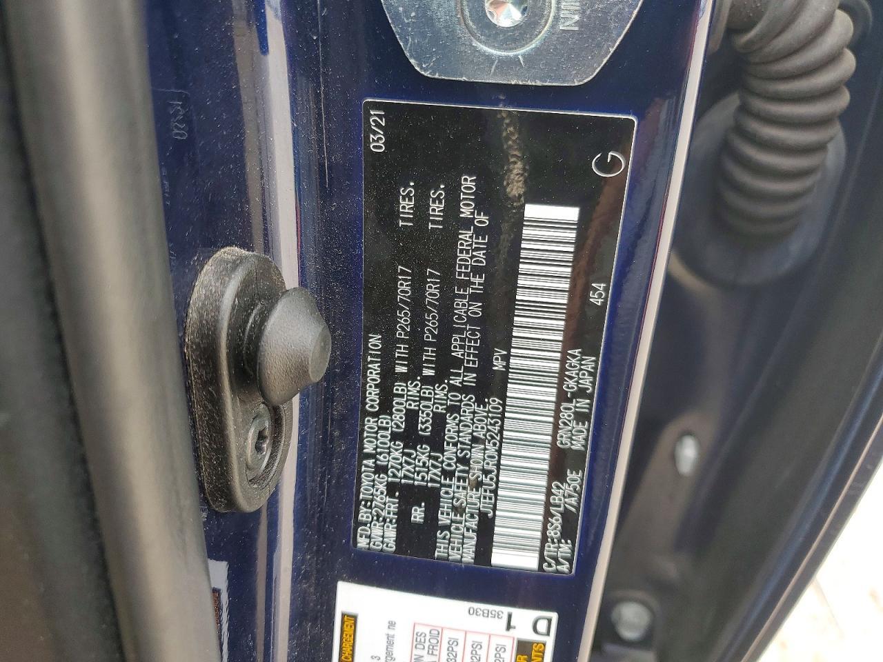 2021 Toyota 4runner SR5