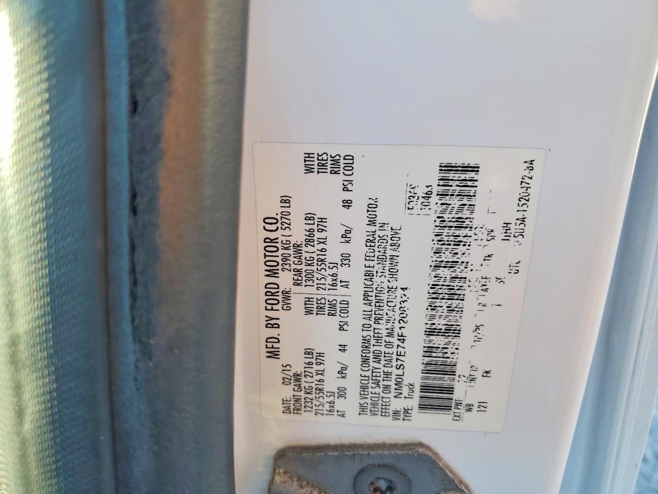 2015 Ford Transit Connect XL