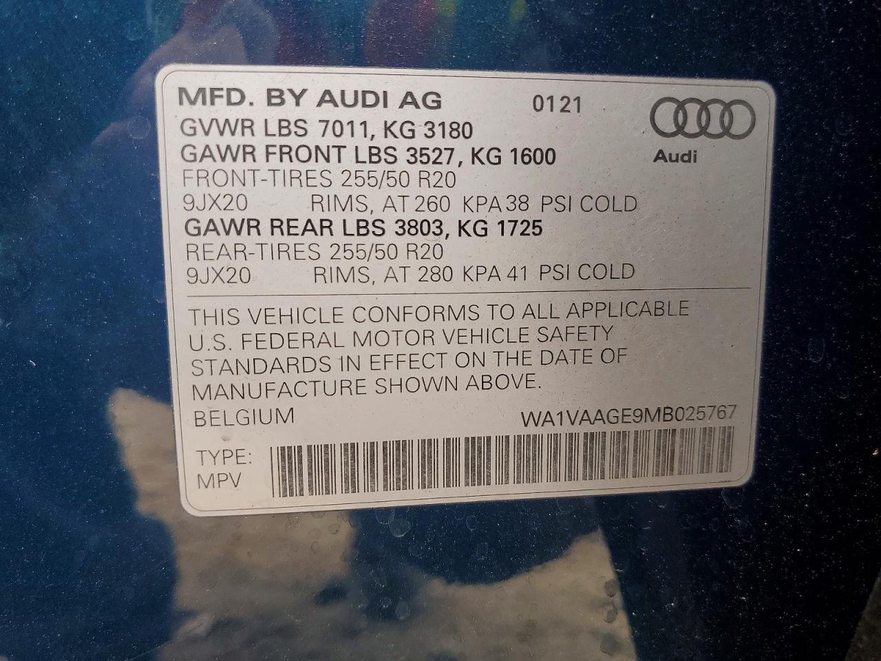 2021 Audi E-tron Prestige