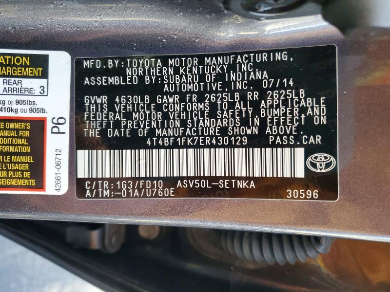 2014 Toyota Camry l
