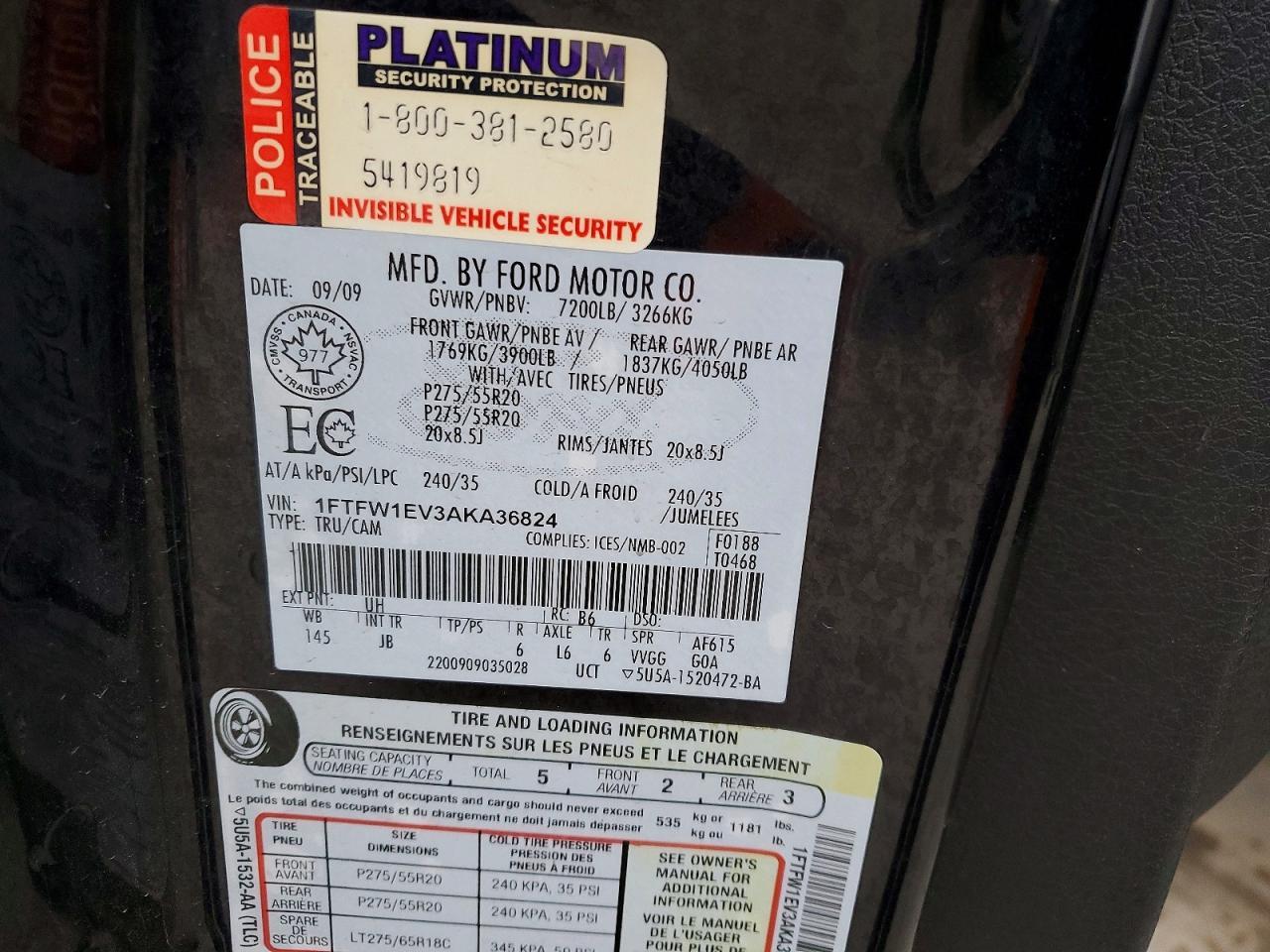 2010 Ford F150 Supercrew