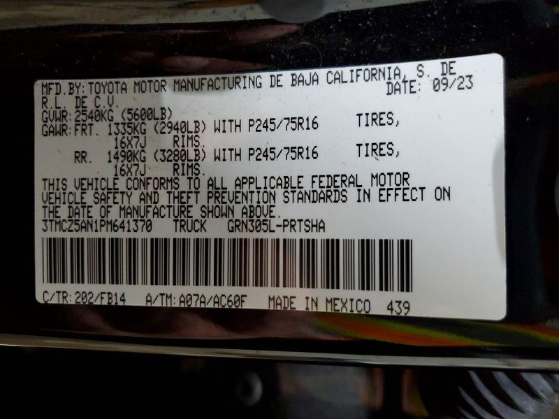 2023 Toyota Tacoma SR V6