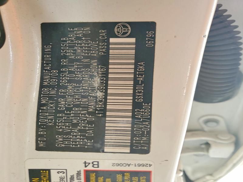 2009 Toyota Avalon xls