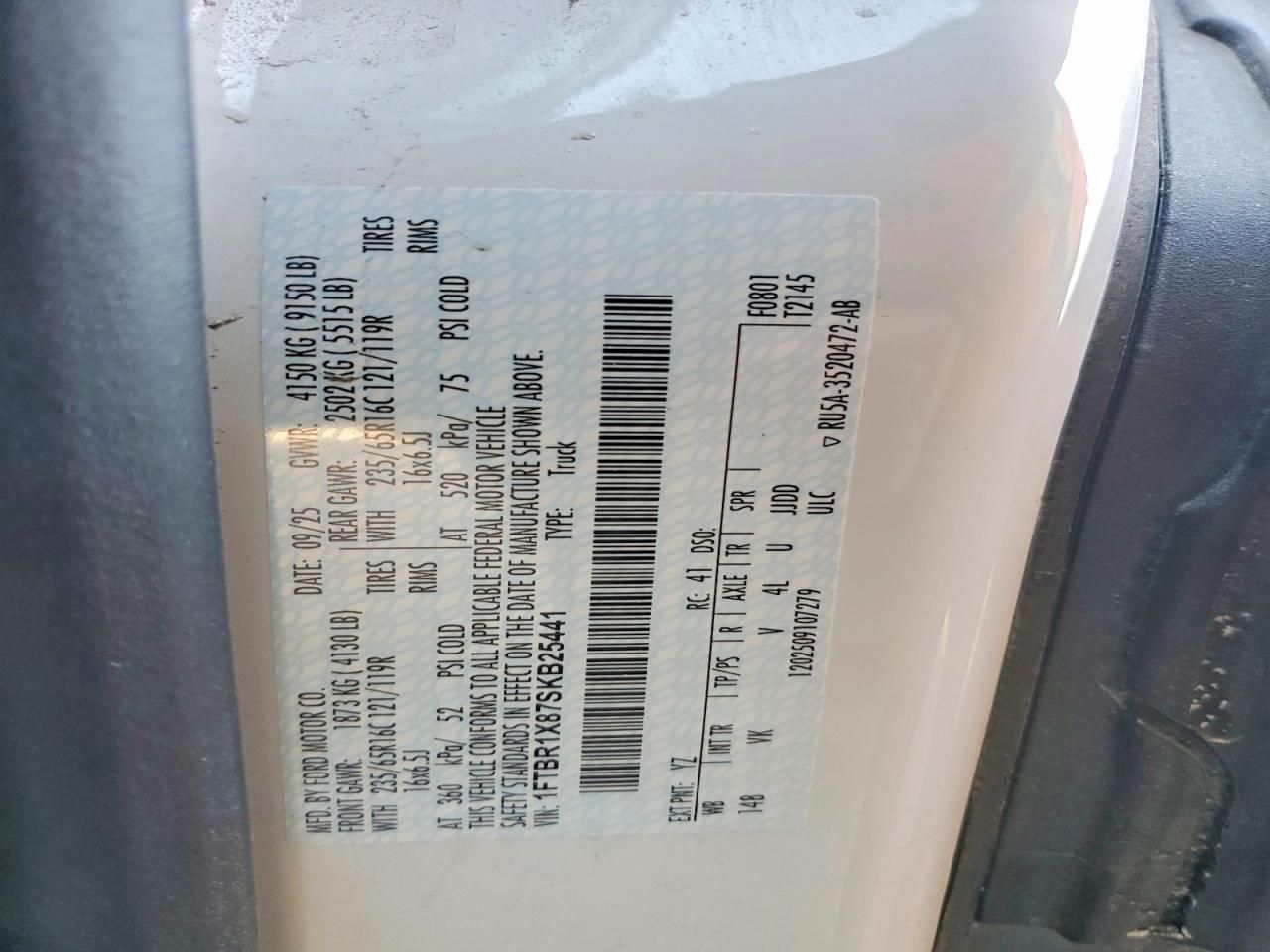 2025 Ford Transit T-250