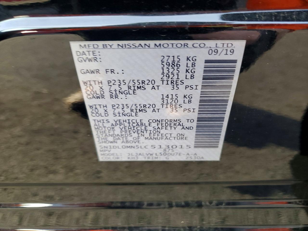 2020 Infinity Qx60