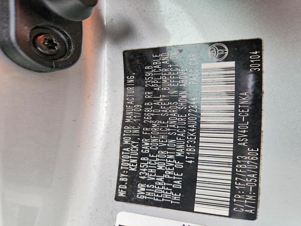 2010 Toyota Camry Base
