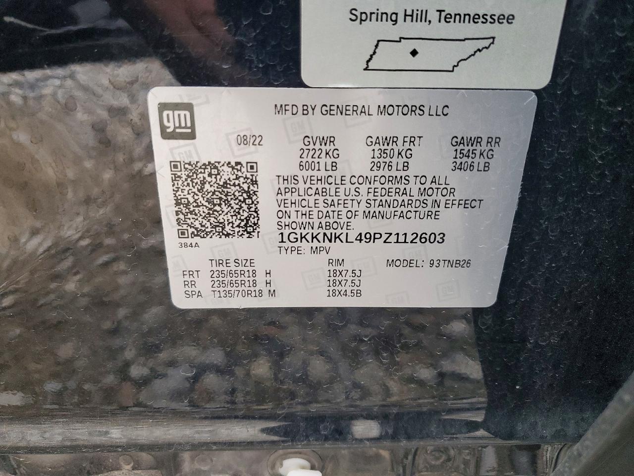 2023 GMC Acadia sle