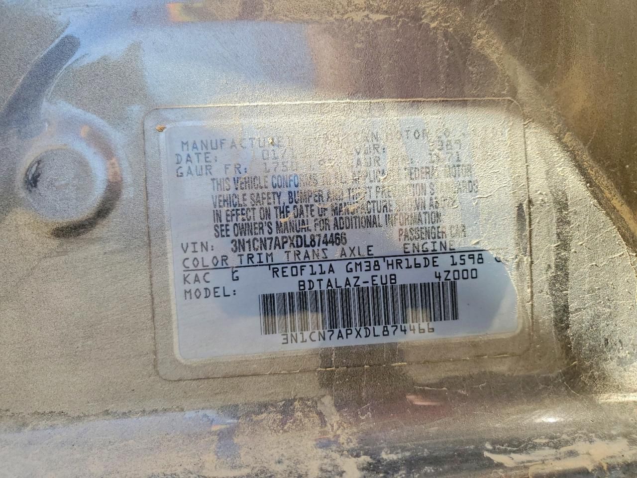 2013 Nissan Versa 1.6 s