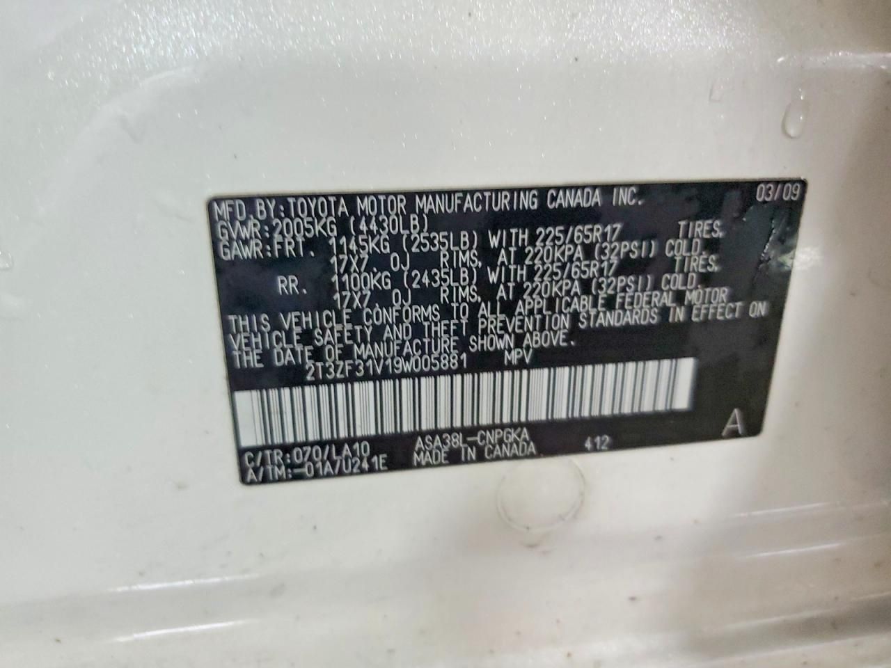 2009 Toyota Rav4 Limited