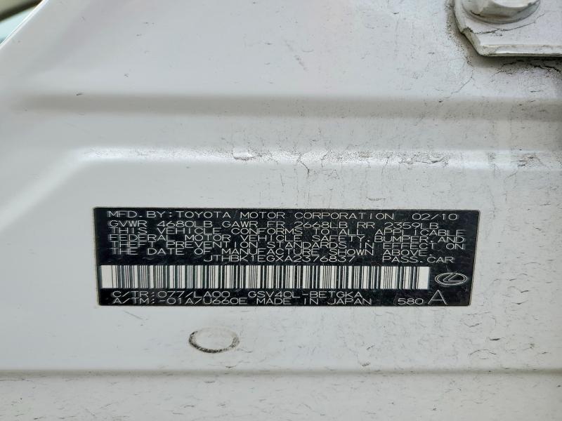 2010 Lexus Es 350 Base