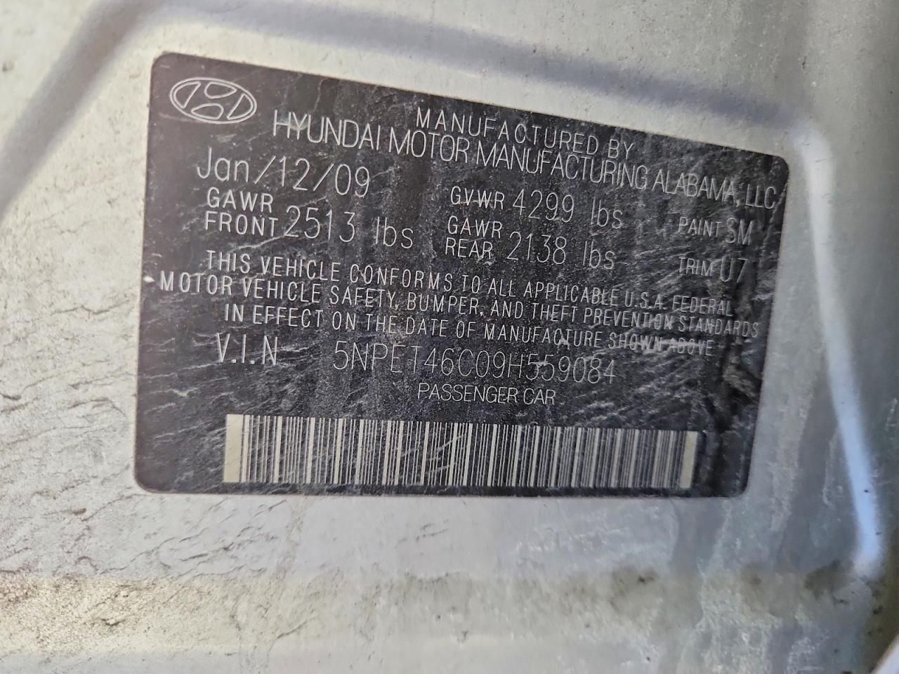 2009 Hyundai Sonata gls