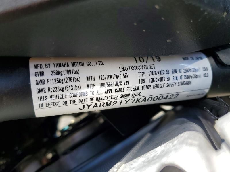 2019 Yamaha XSR700 C