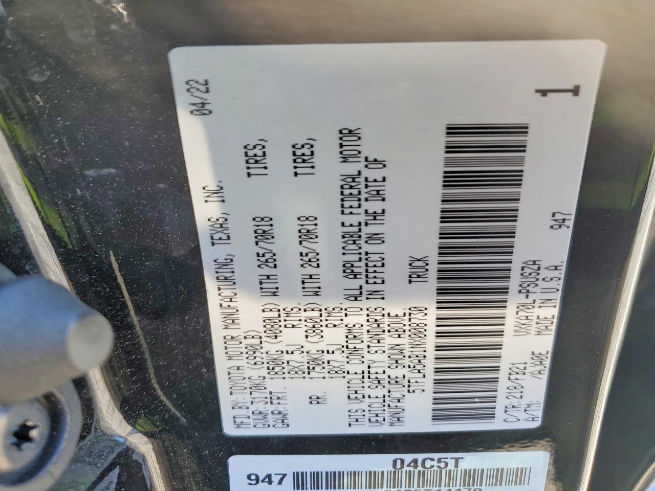 2022 Toyota Tundra SR5