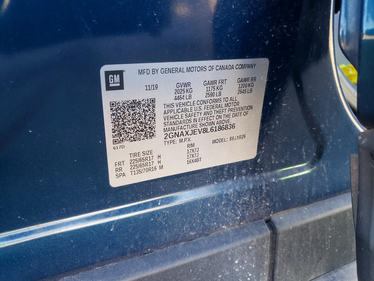 2020 Chevrolet Equinox lt