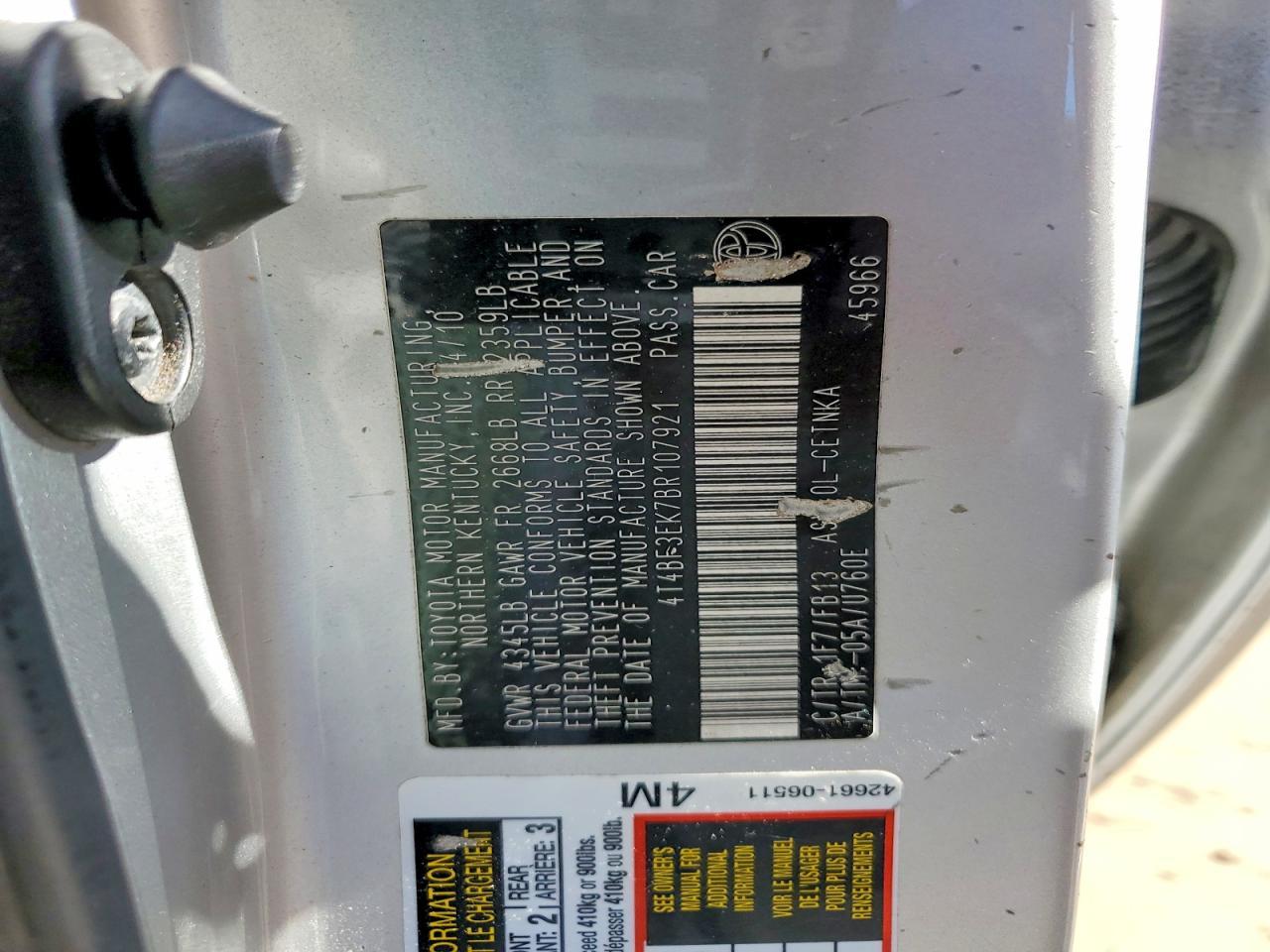 2011 Toyota Camry Base