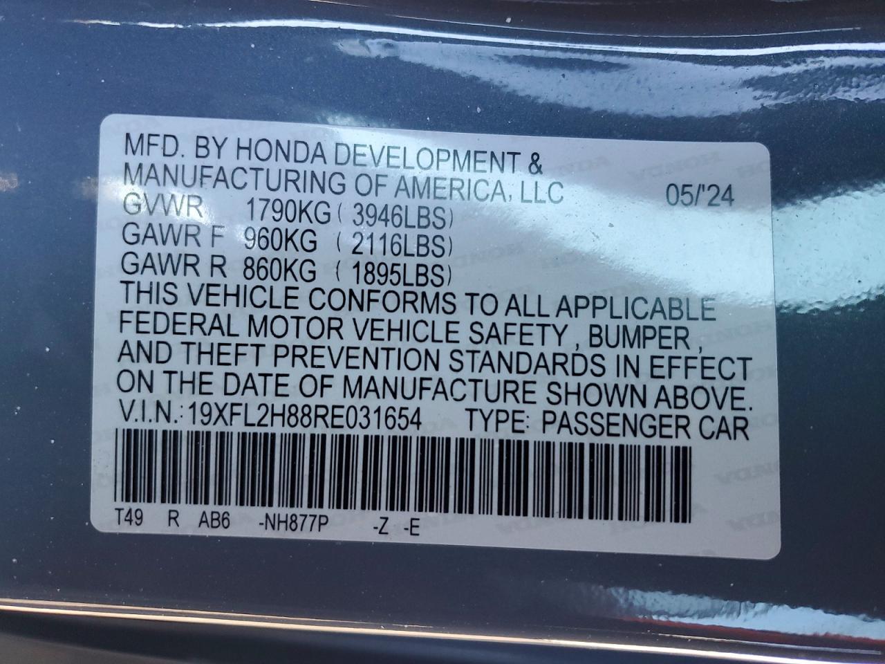 2024 Honda Civic Sport