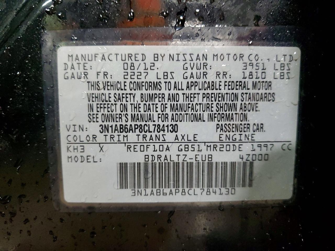 2012 Nissan Sentra 2.0