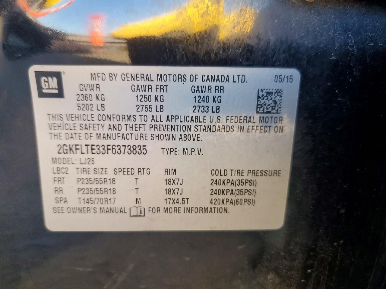 2015 GMC Terrain slt