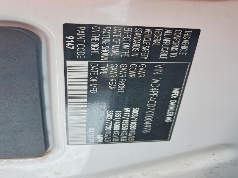 2019 Mercedes-Benz 2019 Mercedes Benz Sprinter 3500 Delivery Van