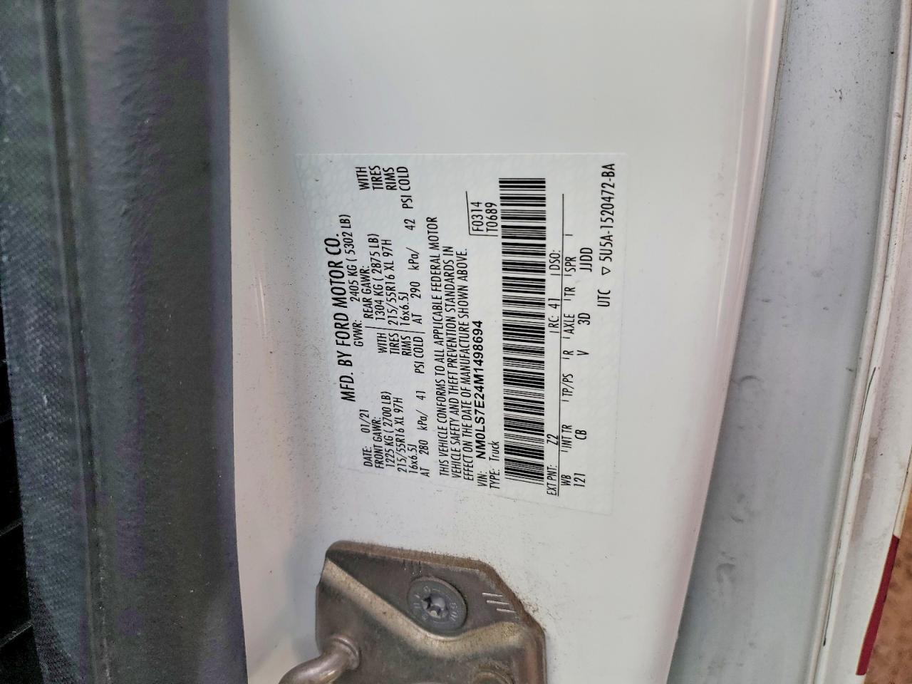 2021 Ford Transit Connect xl