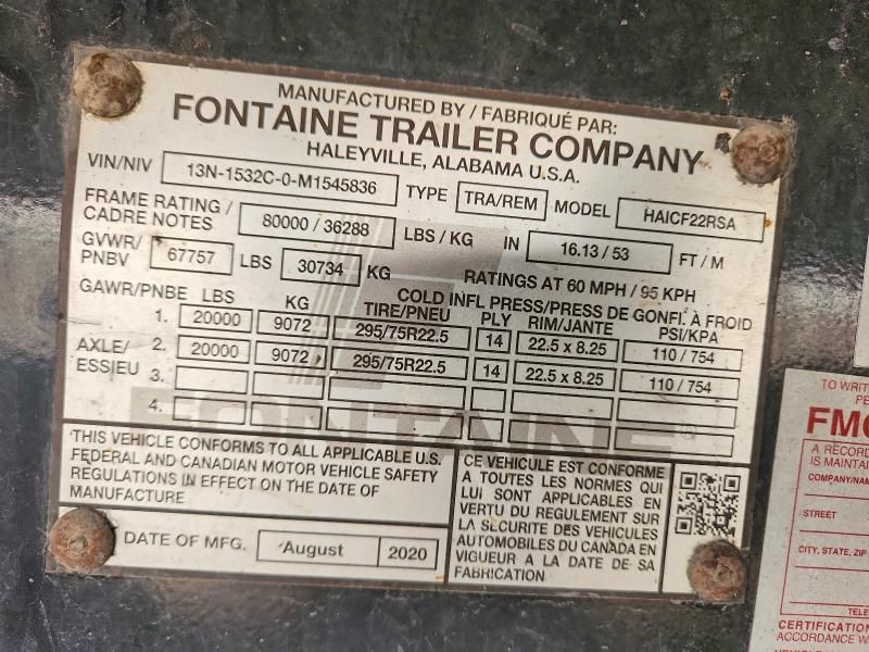 2021 Fontaine Trailer