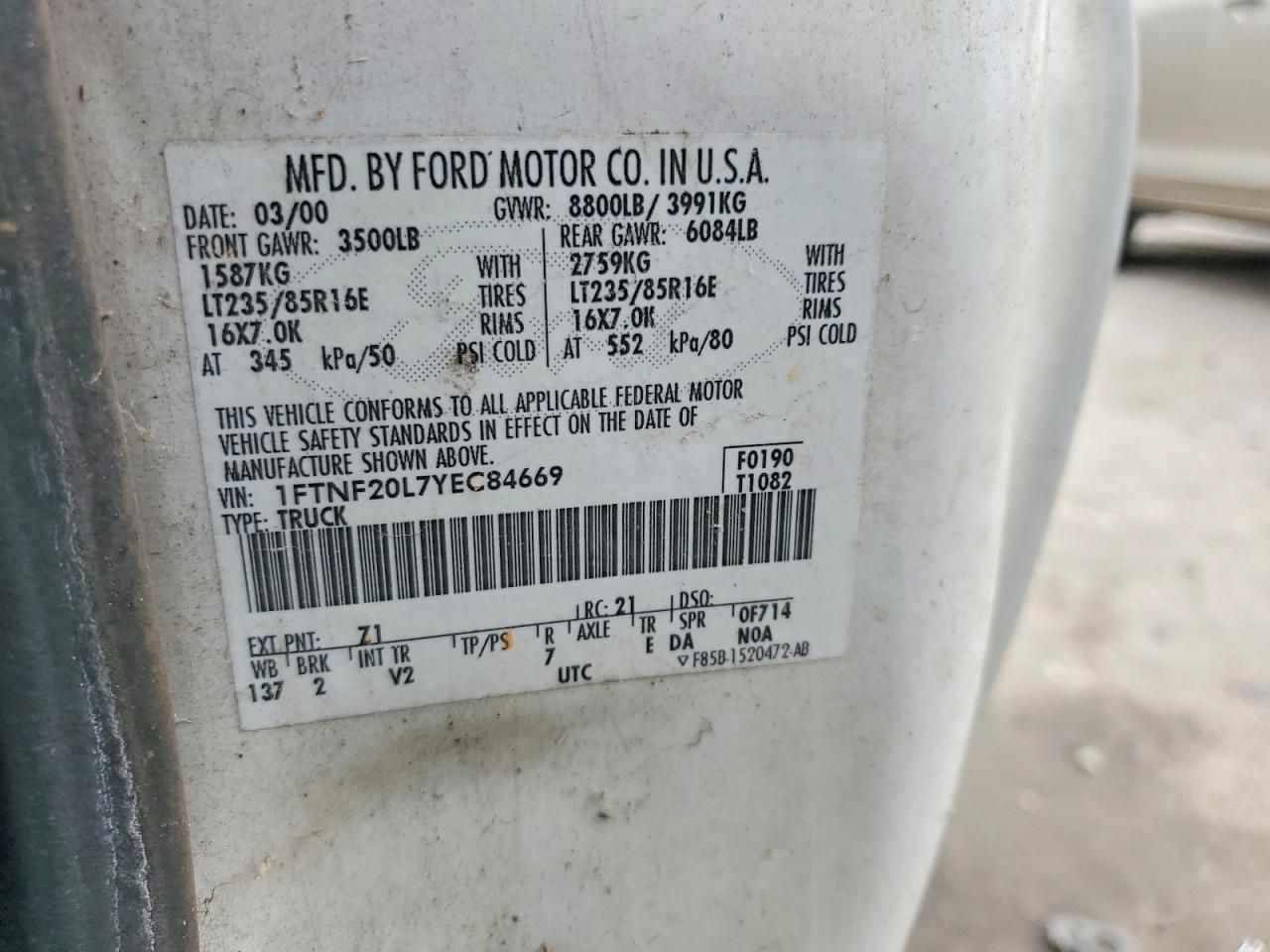 2000 Ford F250 Super Duty