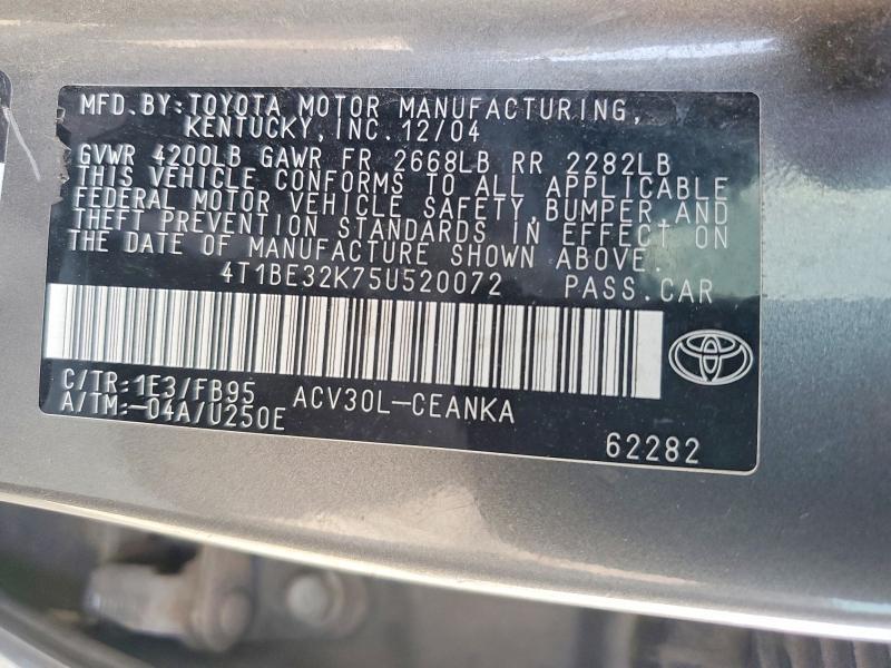 2005 Toyota Camry le