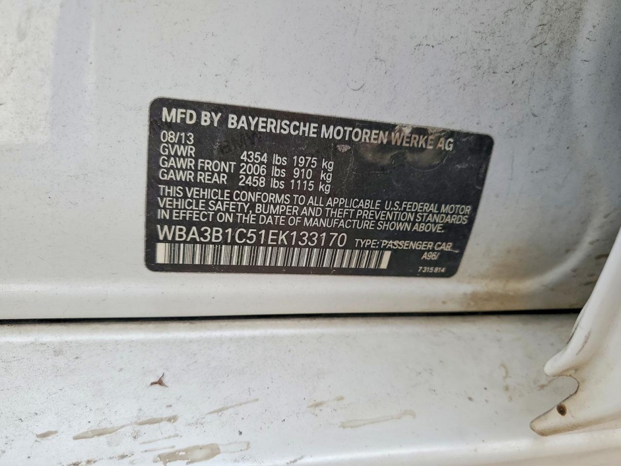 2014 BMW 320 i