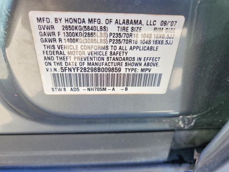 2008 Honda Pilot vp