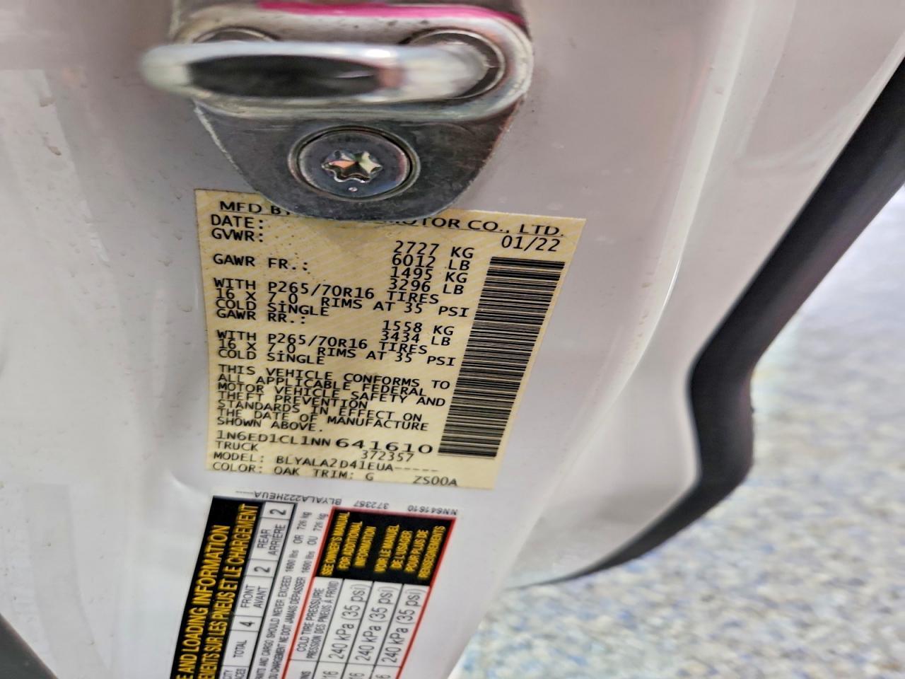 2022 Nissan Frontier S