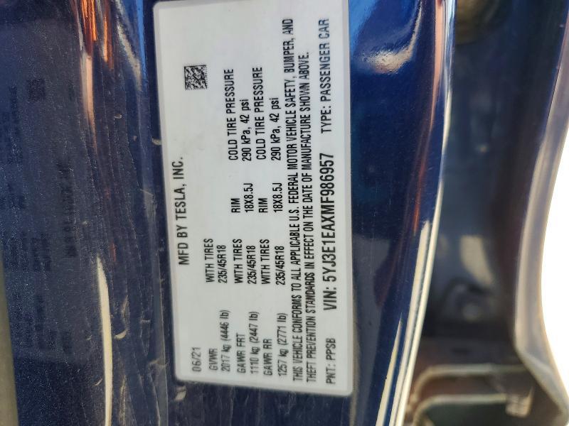 2021 Tesla Model 3