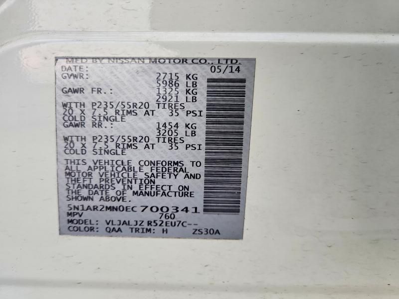 2014 Nissan Pathfinder s