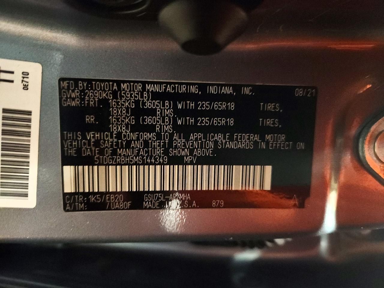 2021 Toyota Highlander xle