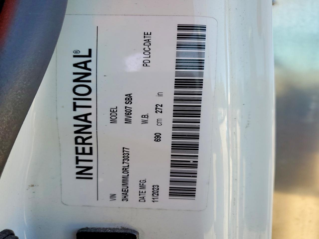 2024 International MV607 BOX Truck