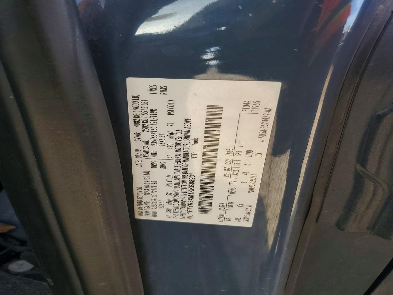 2019 Ford Transit 250 Delivery Van