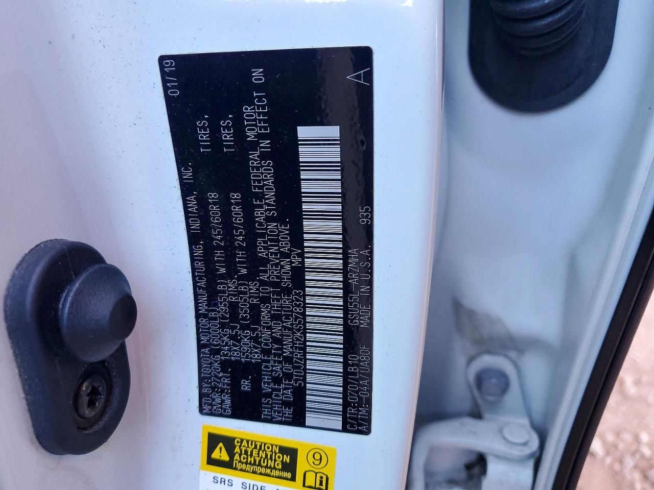 2019 Toyota Highlander se