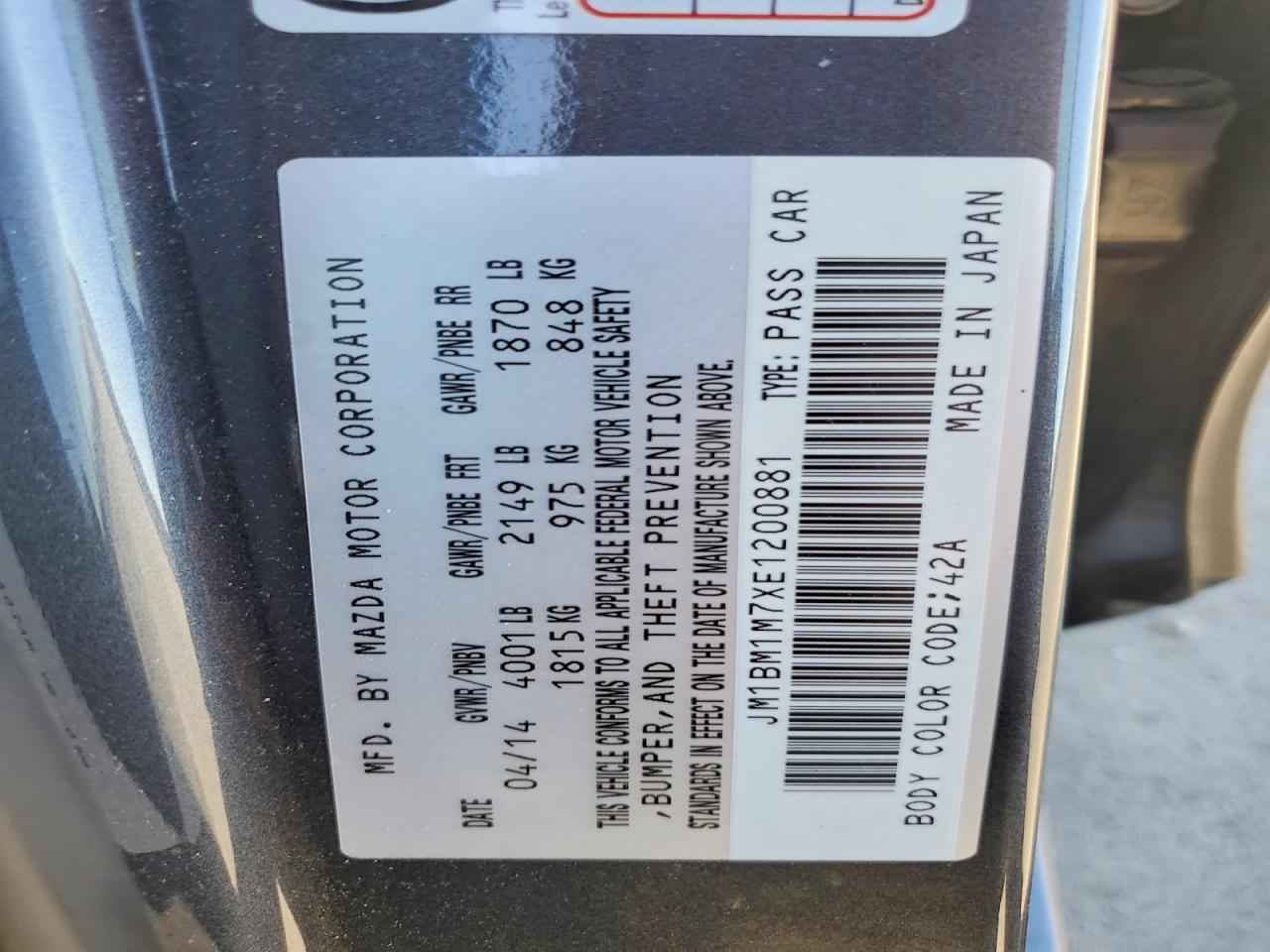 2014 Mazda 3 Grand Touring