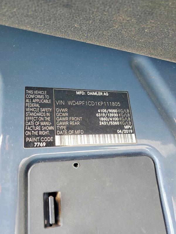 2019 Mercedes-Benz Sprinter 2500
