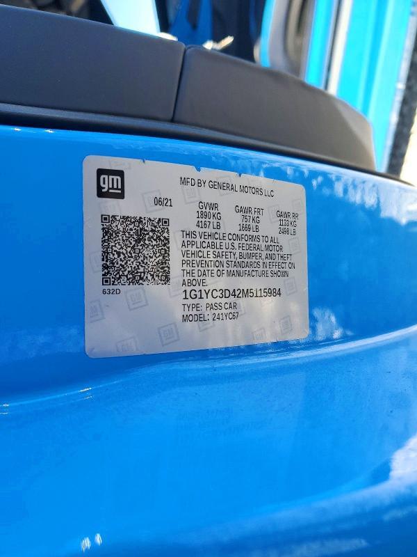 2021 Chevrolet Corvette Stingray 3LT