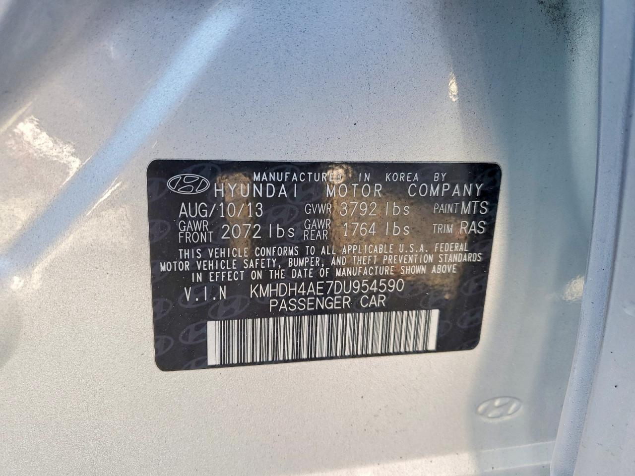 2013 Hyundai Elantra gls