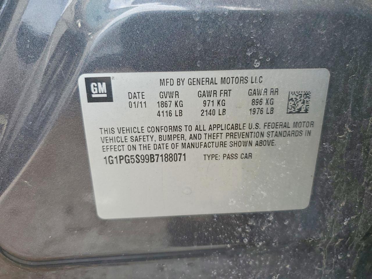 2011 Chevrolet Cruze lt