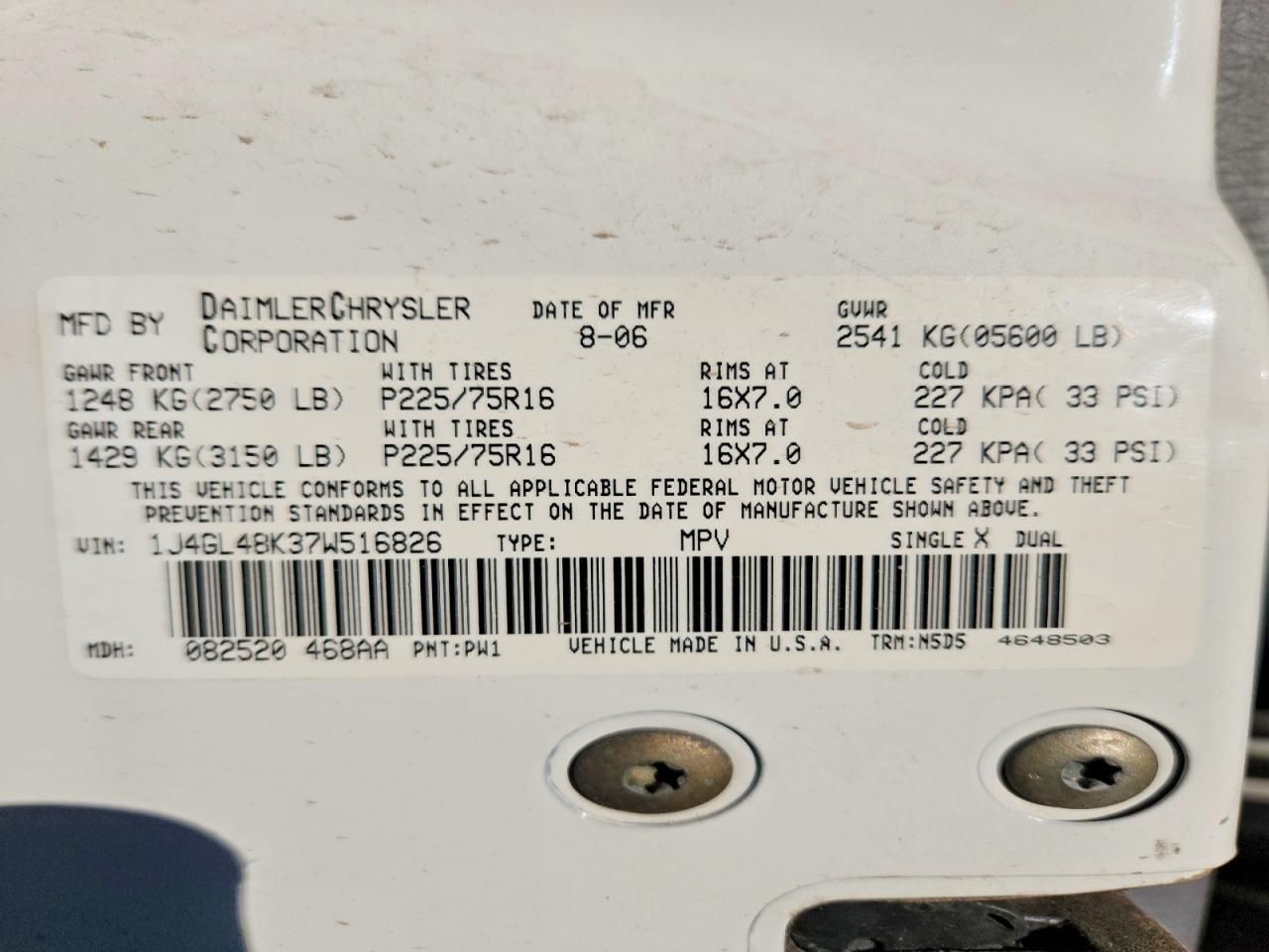 2007 Jeep Liberty Sport