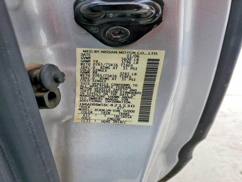 2006 Nissan Frontier King cab le