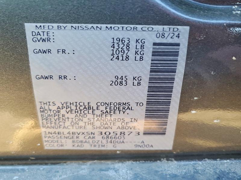 2025 Nissan Altima s