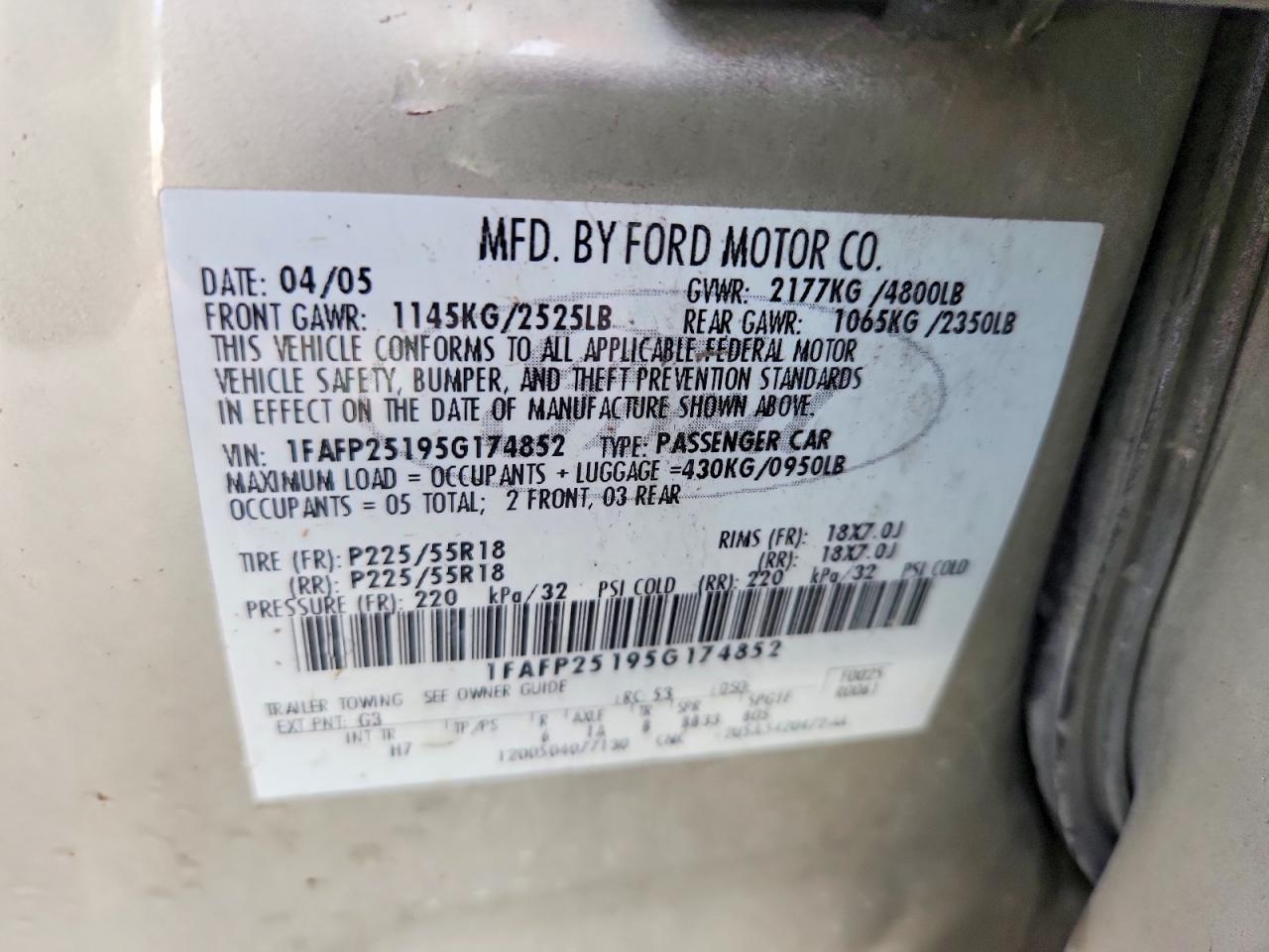 2005 Ford Five Hundred Limited