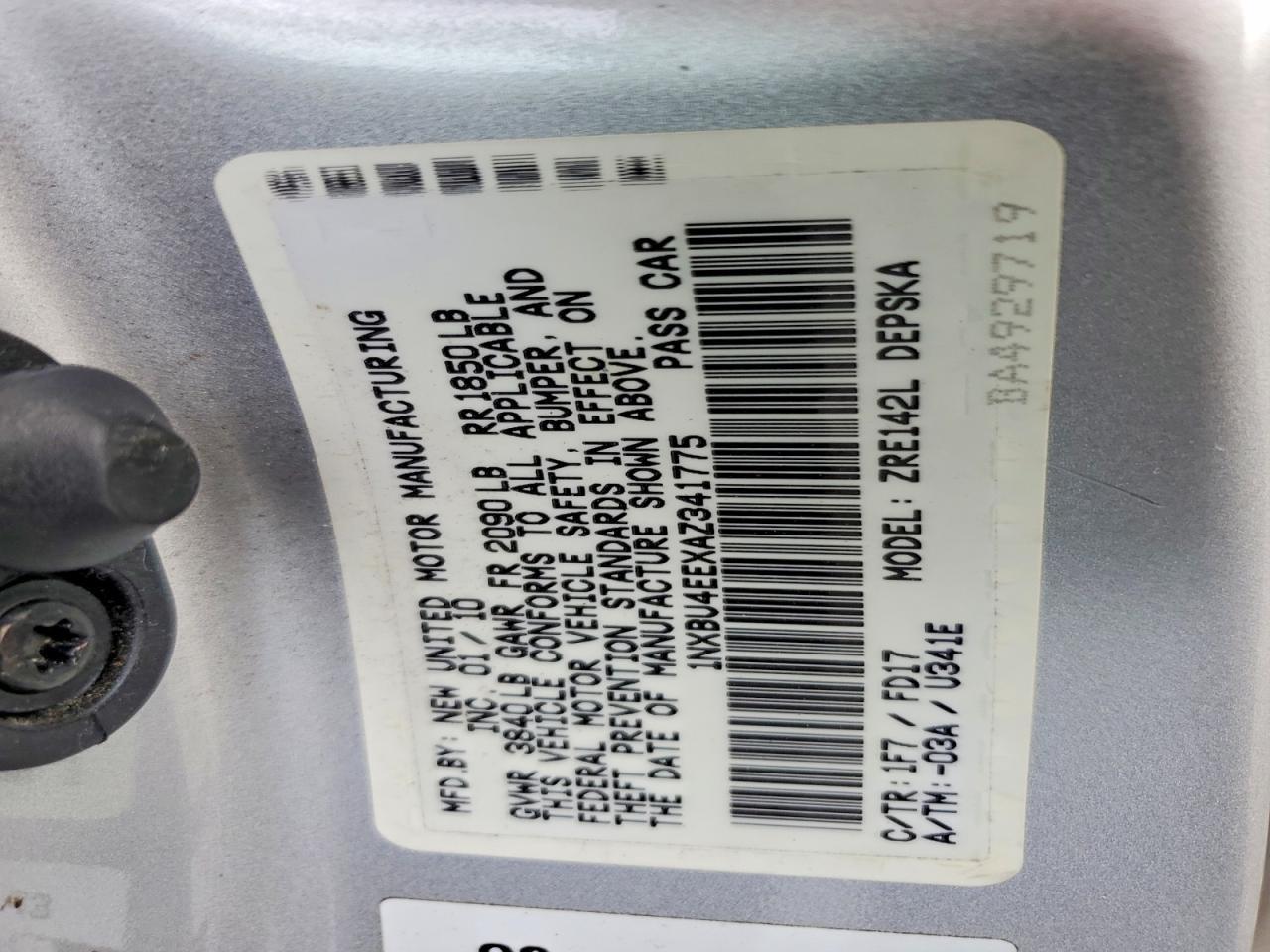 2010 Toyota Corolla Base