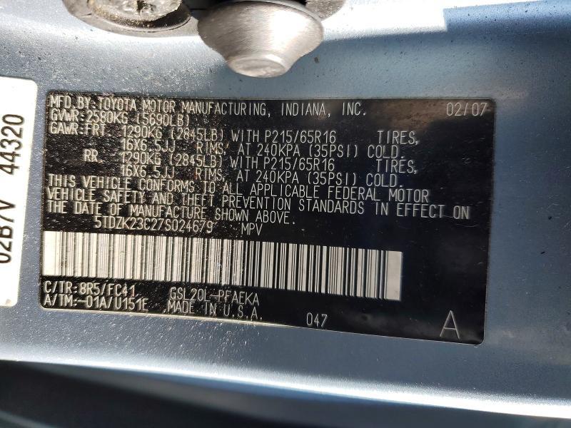 2007 Toyota Sienna ce