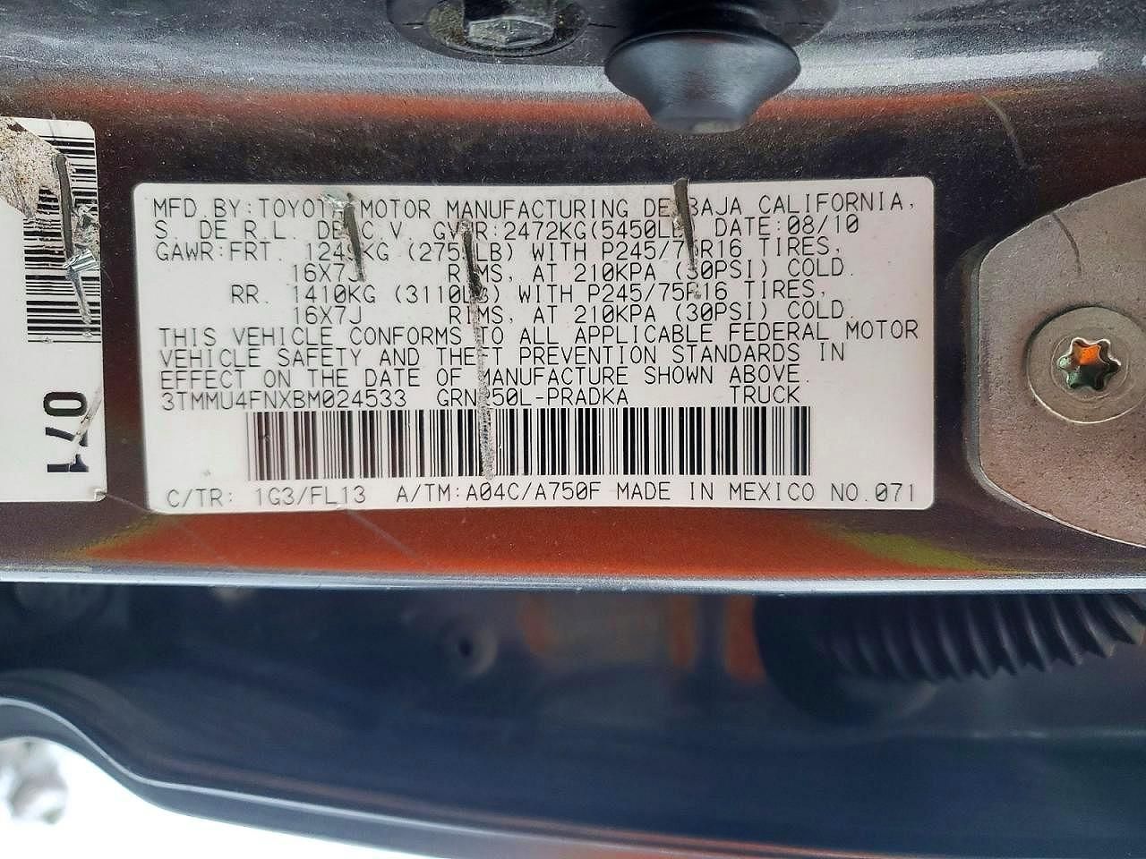 2011 Toyota Tacoma Double cab Long bed