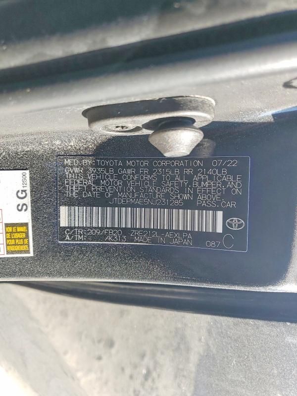 2022 Toyota Corolla le